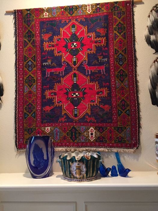 Genuine Navajo rug bought in Santa Fe, New Mexico