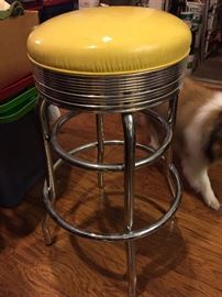 Mid-century barstool one of a pair