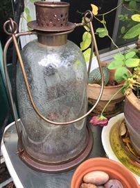 Decorative lamp, stones