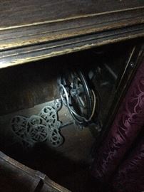 Antique treadle sewing machine by Damascus 