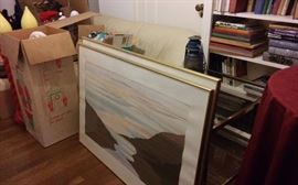 Old Santa and candles.