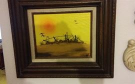 Vintage oil painting