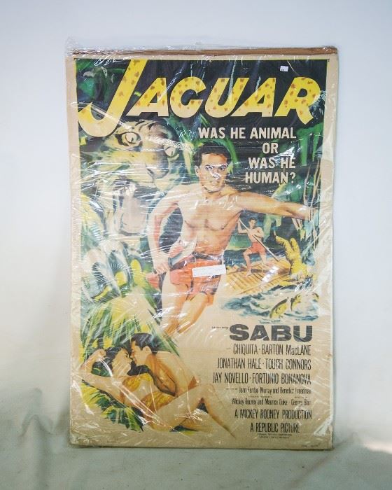 Original Jaguar Movie Theater Poster "Sabu" 