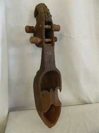 Rosewood Carved Instrument Or Part 