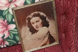 AUTOGRAPHED PHOTO OF HEDY LAMAR