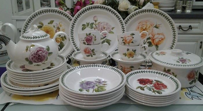 Portmerian Botanical China --Many pieces in beautiful condition