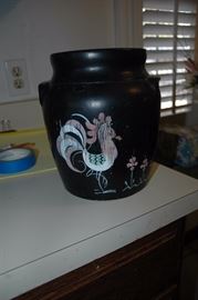 Ransburg Handpainted Rooster Vase