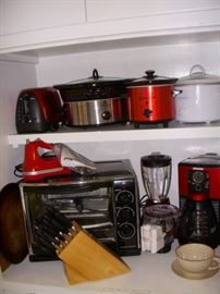 Small kitchen appliances, etc.