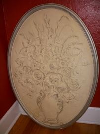 Plaster plaque for wall decor