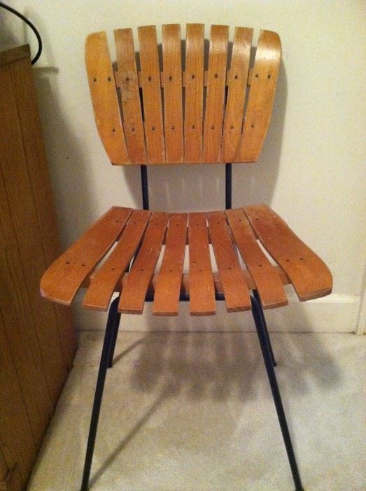 Mid century modern slat chair $95.00