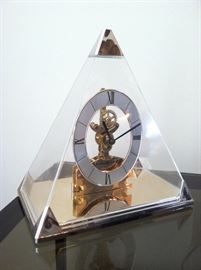 Crystal Pyramid Clock 