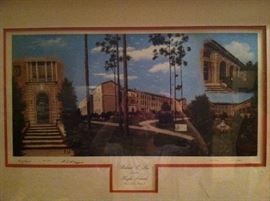 Robert E. Lee High School LE Signed Print