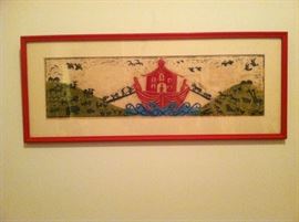 Noah's Ark woodblock print