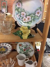 Vintage Handpainted China, Etched Glassware and more