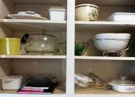 entertainment pieces, corningware