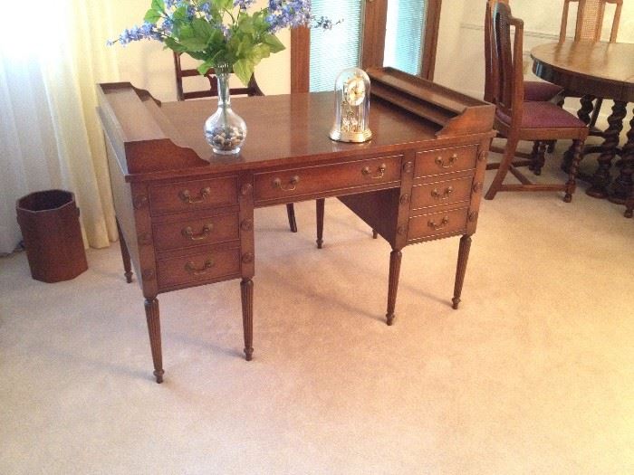 Lovely Faux Partners Desk (Drawers only open on one side)