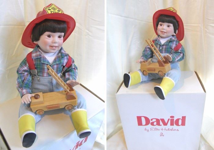 David and Fire truck