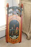 Hand Painted Sled; Small; not a toy.
