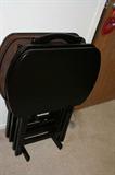 TV Tray Set; Wood; Heavy; Priced at 35.00
