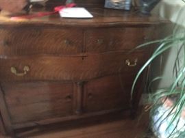 Another view of the antique sideboard.