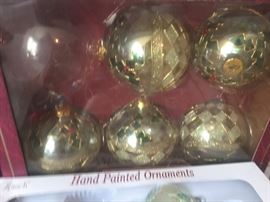 More vintage Christmas ornaments.
