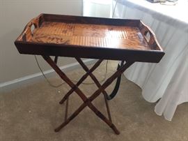 Sweet rattan tray with stand