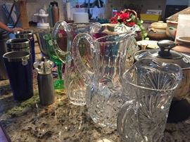 Collection of Crystal, acrylic, stoneware, glassware, etc.