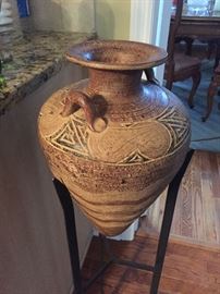 Southwestern pottery with stand