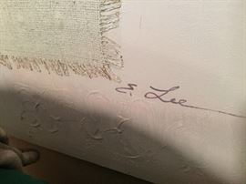 Signature on artwork