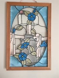 Stained glass panel