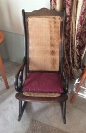 Wooden rocking chair
