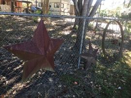 Rusty yard decor