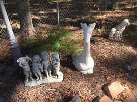 Yard decor and giraffe planter