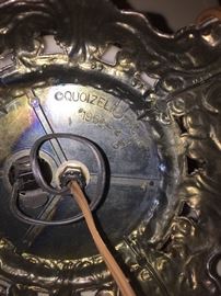 Quoizel Inc 1973 #1962  Rust Rose hurricane lamp