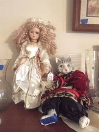 Ashley Belle doll & feline doll