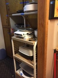 Cooking aides & storage shelf