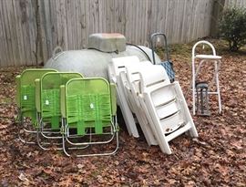 Yard chairs & step stools