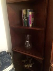 One of two corner cabinets
