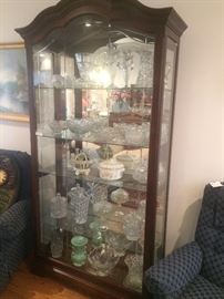 Curio cabinet filled with treasures