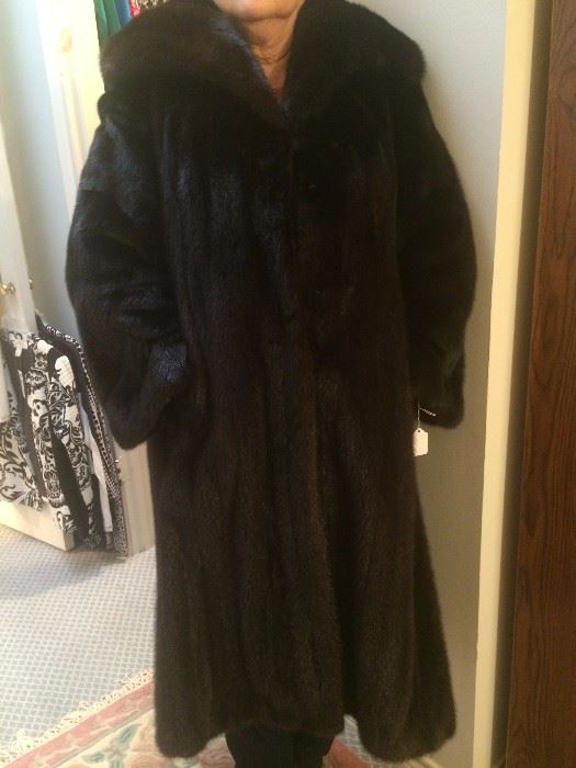 Full length mink coat