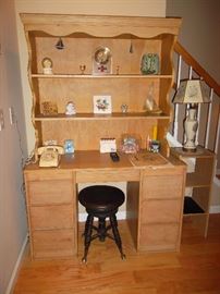 desk cupboard, piano stool