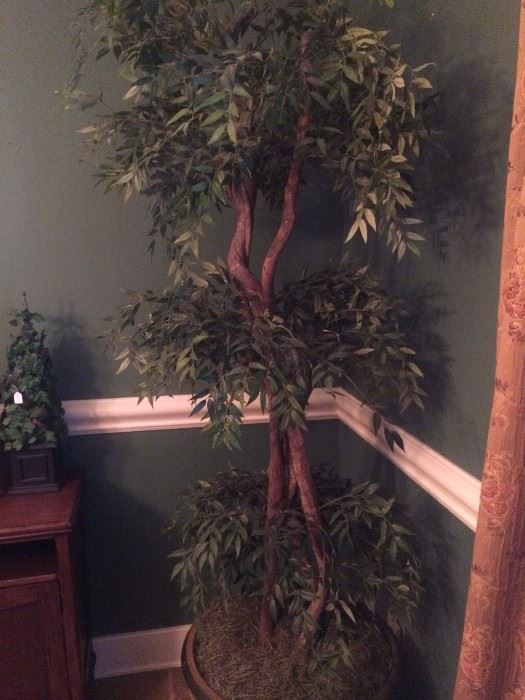 One of several artificial trees