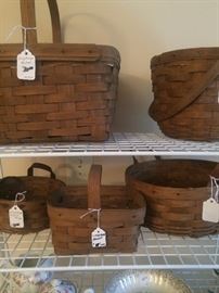 Longaberger baskets (signed & numbered)