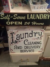 Cute laundry room signs
