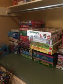 Variety of games and puzzles