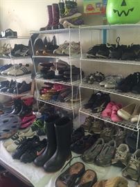 Many shoes for children