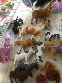 Toy cows & horses
