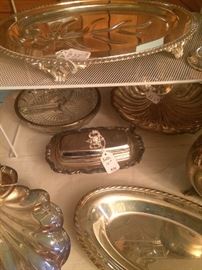 More of the silver plate serving selections