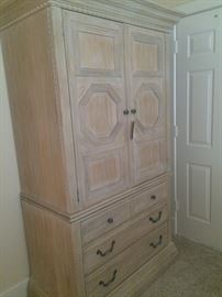 Matching TV armoire with storage below