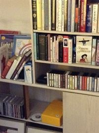 books, dvd's, cassettes, CD's